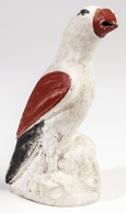 Chalkware Parrot Figure