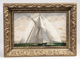 America's Cup Yacht Portrait Painting