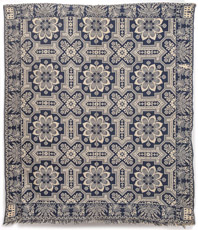 Early Jacquard Coverlet