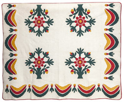 Early Hand Stitched Applique Quilt