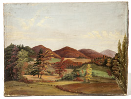 Lucy Collin 1862 Folk Art Painting