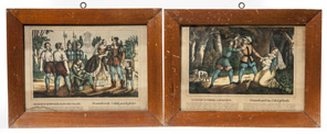 Early French Hand Colored Lithographs