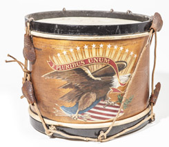 Civil War Era Decorated Snare Drum