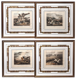 Four Hand Colored Napoleonic Wars Prints