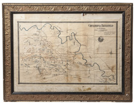 Scarce Map of Chickamauga Battlefield