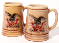Pair of Rookwood Pottery Wiedemann Mugs