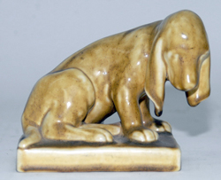 Rookwood Pottery Hound Dog Bookend
