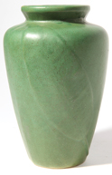 Green Arts and Crafts Pottery Vase