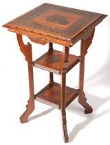 Cincinnat Art Carved Lamp Table