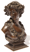 After Joseph C. Marin (French) Bronze Bust