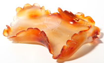 Chinese Carved Jade Leaf Dish