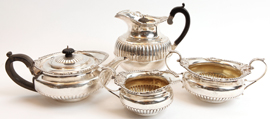 Sterling Silver Tea Set by Walter and John Barnard