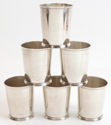 Set of 6 Sterling Silver Julep Cups by Fisher