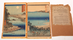 Two Japanese Woodblock Prints by Hiroshige Ando