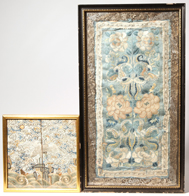 Two Chinese Silk Needleworks