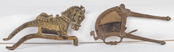 Two Bronze Figural Betel Nut Cutters