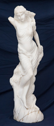 Victorian Marble Sculpture of Young lady