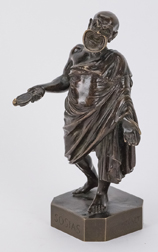Bronze Figure of Greek Comedic Figure Corniola