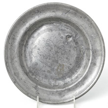 1782 Pewter Engraved Plate