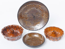 Four Pieces of American Redware