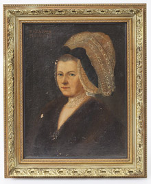French 18th Century Portrait of A Lady