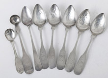 Early Coin Silver Flatware