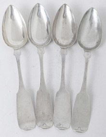 Jacob Mayer Coin Silver Table Spoons