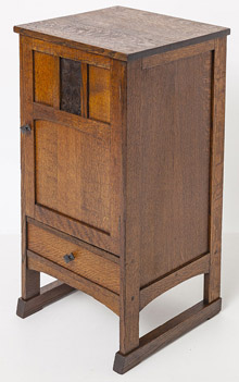 Arts & Crafts Cabinet With Shoe Feet