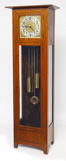 Royal Furniture Company Arts & Crafts Tall Case Clock