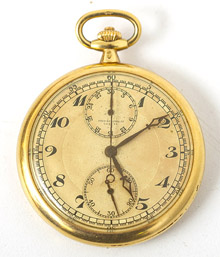 Rare Haas Neveux & Cie 18k Gold Pocket Watch