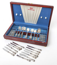 Sterling Silver Flatware Set "Old Master" by Towle