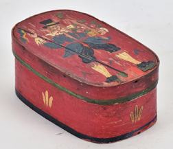 Small Decorated Bentwood Box