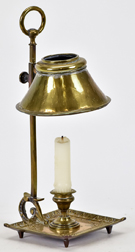 Early Brass Chamber Lamp