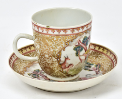 Wonderful 18th Century Chinese Export Cup & Saucer