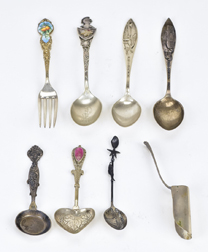 Eight Sterling Souvenir Spoons