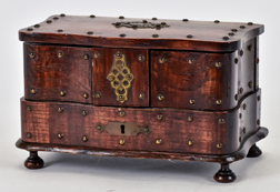 Early Jewel Casket in Form of Miniature Chest