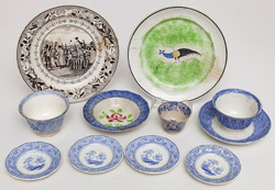 Large Group of Staffordshire Including Spatterware