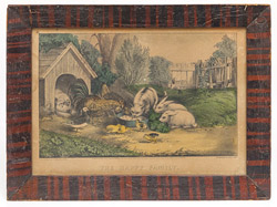 Currier & Ives In Painted Frame