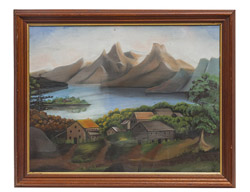 Early Pastel Landscape Painting