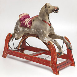Early Wooden Child's Gliding Horse