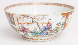 18th Century Chinese Punch Bowl