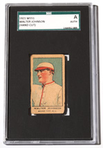 1921 W551 Walter Johnson Card