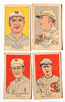 Four 1923 W515-1 Strip Cards