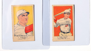 Two 1923 W515-1 Strip Cards