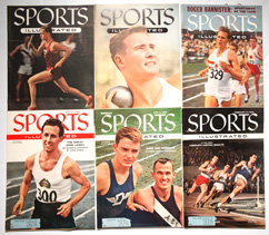 Six Sports Illustrated w/ Track & Field Covers