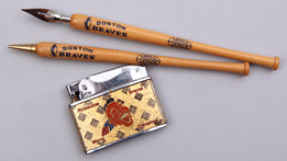 1957 Milwaukee Braves Lighter & Boston Braves Pen