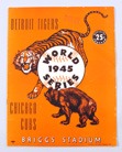 1945 Tigers World Series Program