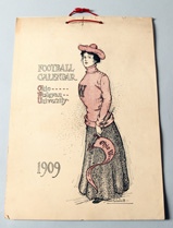 1909 Ohio Wesleyan Football Calendar w/ Branch Rickey