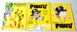 1960 Pirates Wold Series Program Plus 1962 & 67 Yearbooks