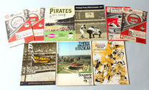  Seven 1960's & 1970's Pirates Scorebooks Plus